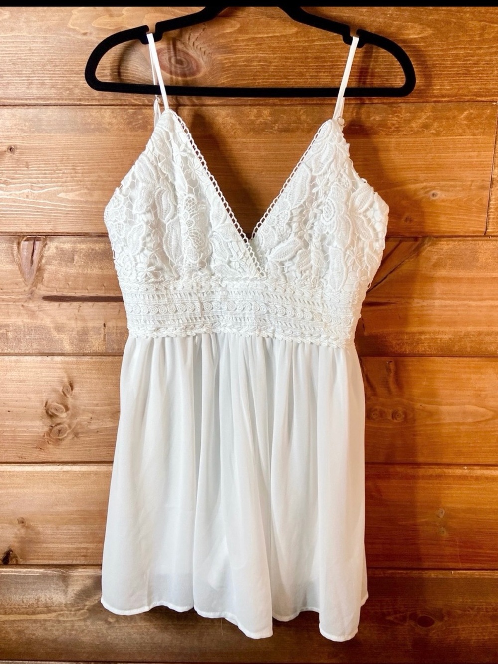 Revamped White Lace Boho Romper with Crochet Waist Size Small 💕🌴